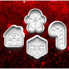 Karácsonyi #18 Sütikiszúró Szett (4db) 