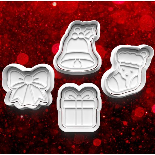 Karácsonyi #19 Sütikiszúró Szett (4db) 