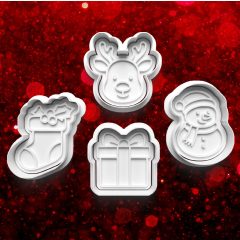 Karácsonyi #20 Sütikiszúró Szett (4db) 