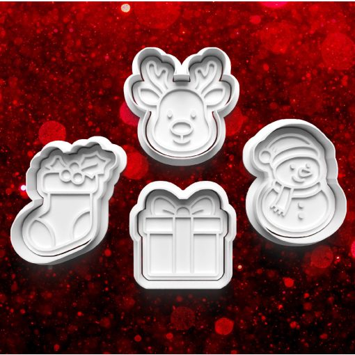 Karácsonyi #20 Sütikiszúró Szett (4db) 
