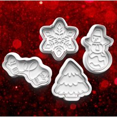 Karácsonyi #3 Sütikiszúró Szett (4db) 