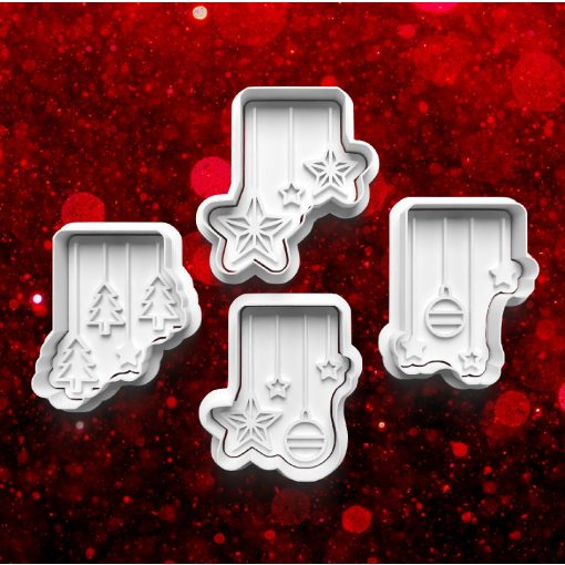 Varázslatos Karácsonyi Díszek Sütikiszúró Szett (4db) 