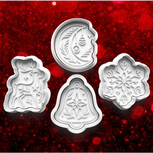 Varázslatos Karácsonyi Sütikiszúró Szett (4db) 