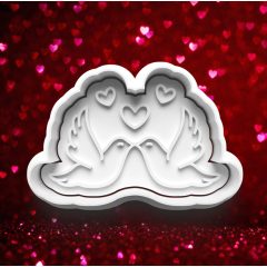 Valentin Napi Szerelmes Galambok Sütikiszúró