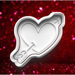   Valentin Napi Ámor Nyilával Eltalált Szív #1 Sütikiszúró