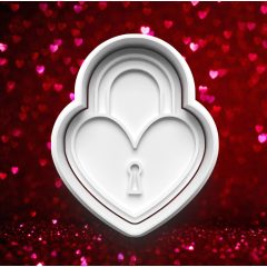 Valentin Napi Szív Lakat Sütikiszúró
