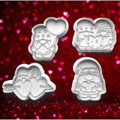 Valantin Napi Szerelmes Manó Sütikiszúró Szett (4db)