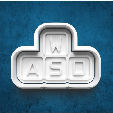 Gamer billentyűzet WASD sütikiszúró