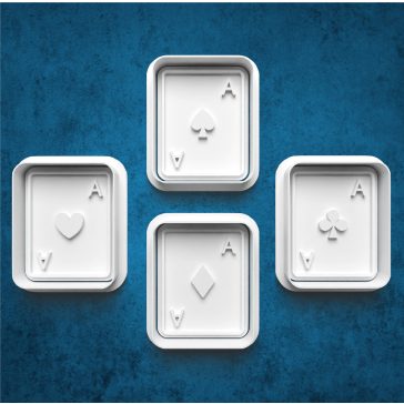 Ász poker sütikiszúró szett (4 db)