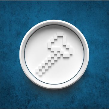 Minecraft balta sütikiszúró